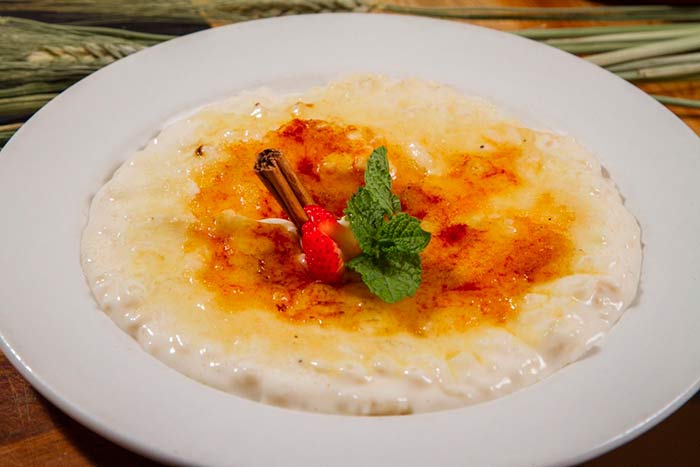 The best rice pudding brulée in Madrid